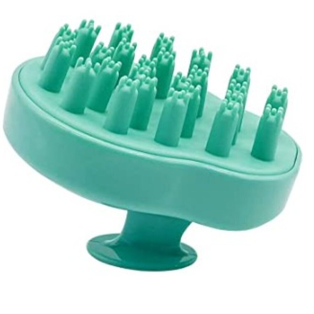 SCALP MASSAGER, WET DRY HAIR SHAMPOO BRUSH EXFOLIATOR